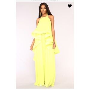 Neon Yellow Maxi Dress